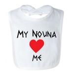 My Nouna + Nouno Love Me  - Greek Feeding Bib 
